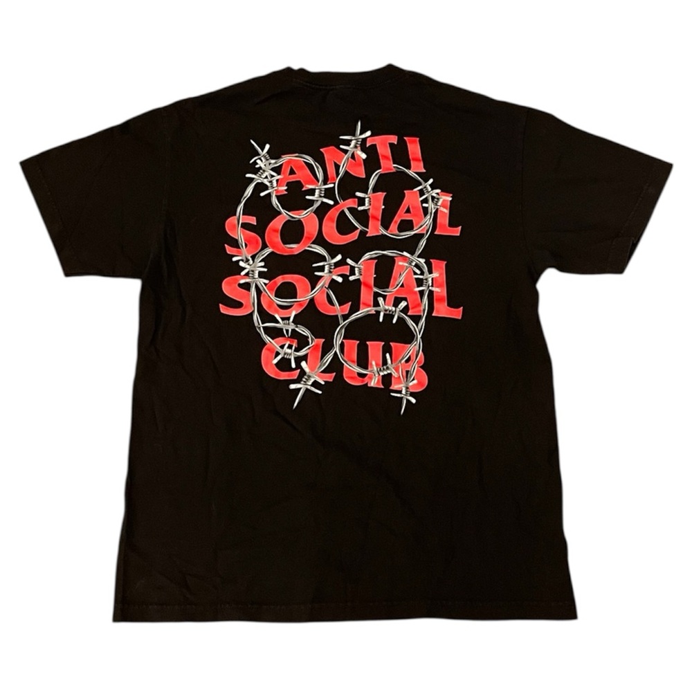 ANTI SOCIAL SOCIAL CLUB BARBARA BARBED WIRE GRAPHIC BLACK SHORT SLEEVE T-SHIRT
